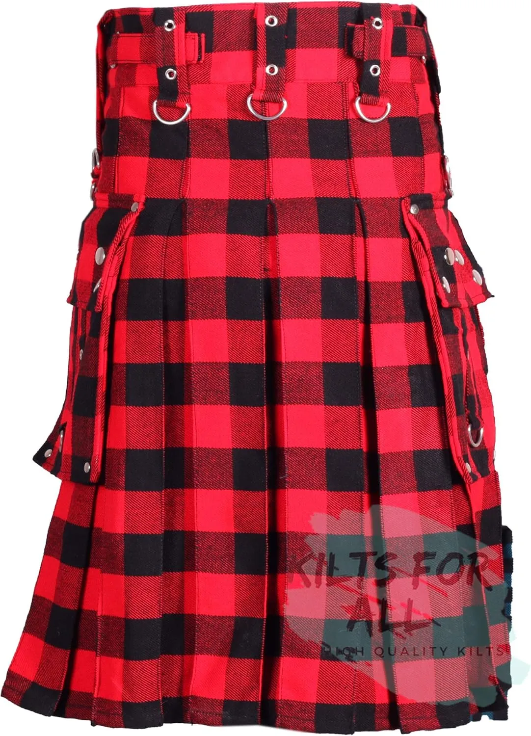 Utility Kilt Best bomb forest bosom Zealand version Acrylic Wool Tartan Men's Gothic Zipper Kilts - 