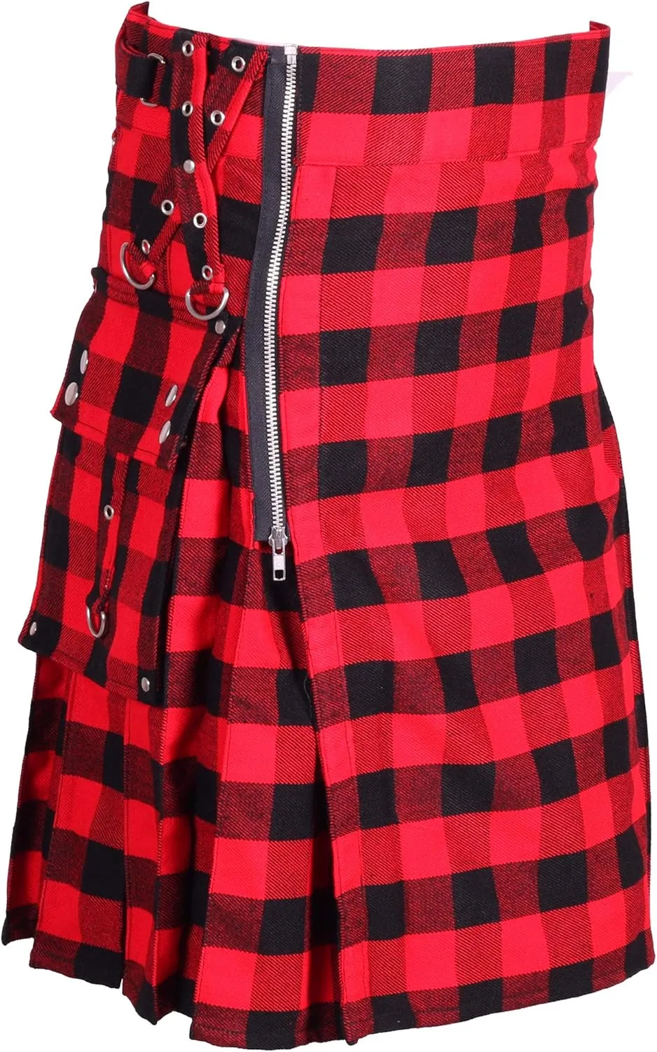 Utility Kilt Best bomb forest bosom Zealand version Acrylic Wool Tartan Men's Gothic Zipper Kilts - 