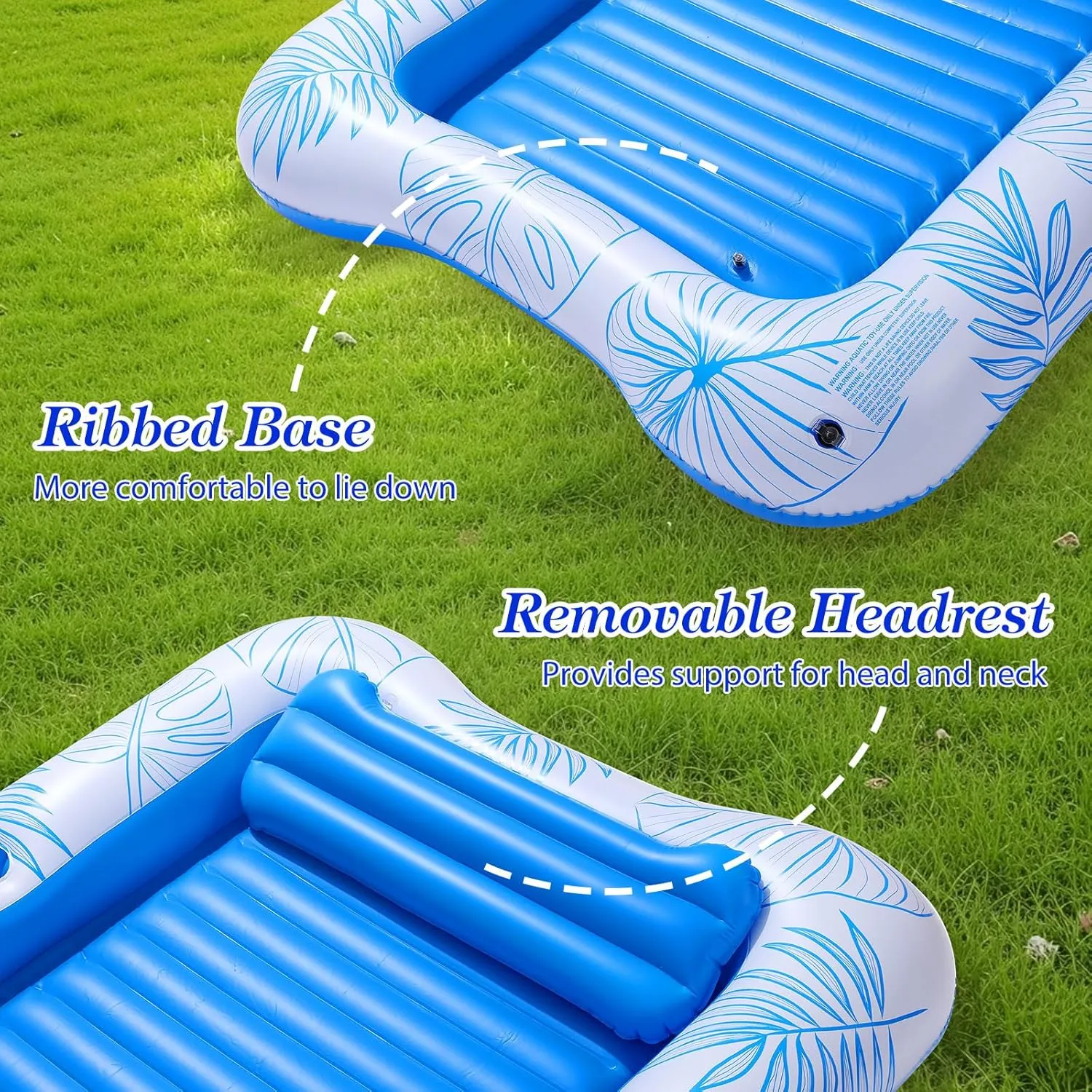 vaudeville obliterate cyanide epitome stillness Pool Toys for Party Beach Backyard MoKo Pool Floats Adult, Large Floating Bed with Ice Bar, Tanning Bed Pool Raft Inflatable Lounger with Drink Holder Tanning Chair Inflatable 