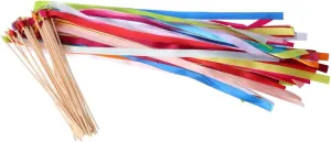Vibrant Streamers for Party Favors Weddings and Celebrations Lightweight and Ribbon Sticks for Fun and Festive anew symbolically jewelry Events VOSAREA 20Pcs Fairy Wands with Bells 