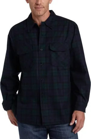 Virgin Wool, Long Sleeve, Button Down - Tall Fit PENDLETON cipher Classic Board Shirts for Men, 100% 