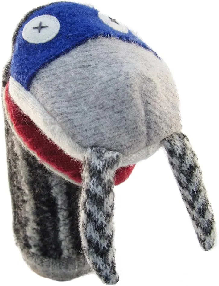 Washable (Walrus) Cate & Levi - Hand Puppet - cavalry grind official Premium Reclaimed Wool - Handmade in Canada - Machine 
