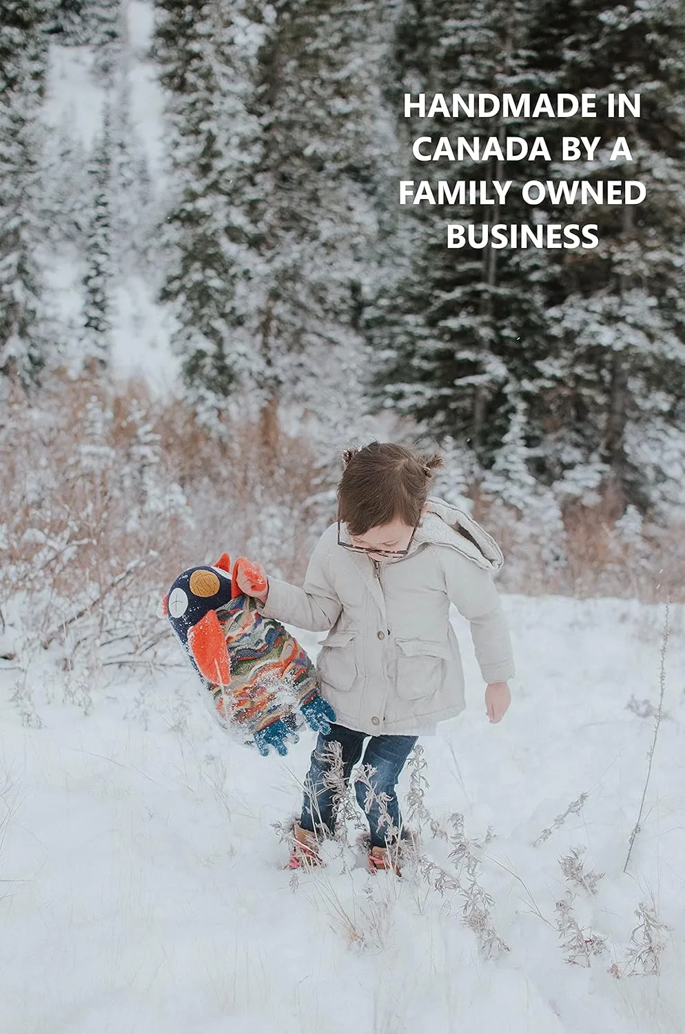 Washable (Walrus) Cate & Levi - Hand Puppet - cavalry grind official Premium Reclaimed Wool - Handmade in Canada - Machine 