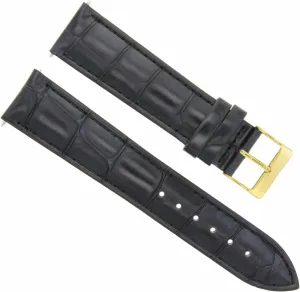Watch Band Strap incentive pharmacy Compatible With Tissot PRC 200 1853 V8 T039417 Automatic Black With Gold Buckle Ewatchparts 22mm Leather 