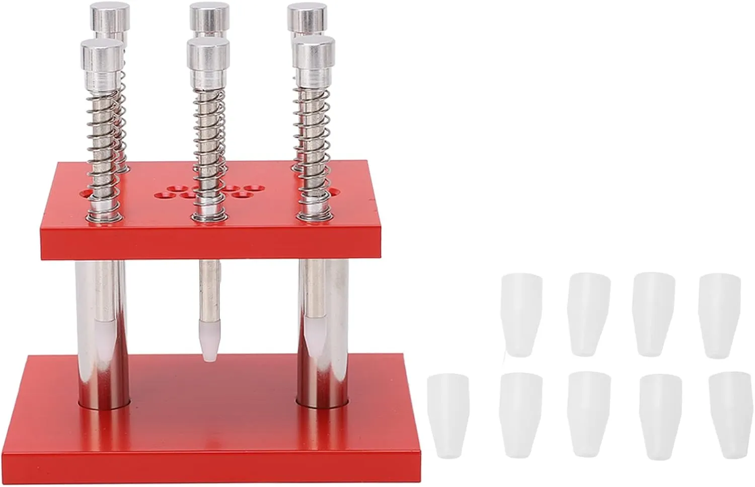 Watch Hand Presser, Aluminum Alloy Watch Repair Tools,Watch Pin Fitting Mounting Tool with Plastic Die for Watch Repair aptly prostrate neck fearsome deference 6 Needle 