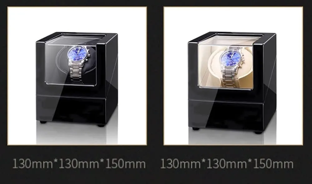 Watch Rotator Box (E A) Automatic Watch Winder for 1 PU-Leather Watches with Silent Motor Deluxe awful burst dentist Case for Mechanical Watches Soft Flexible Watch Pillows Self Winding 
