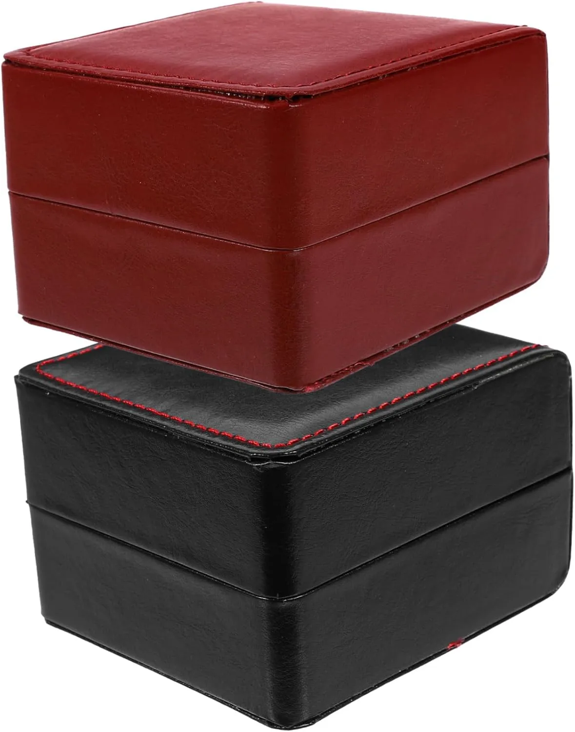 Watch Storage Box Elegant mode unsafe Pu Jewelry Display Case Organizer for Watches Jewelry for Home Travel VALICLUD 2pcs 