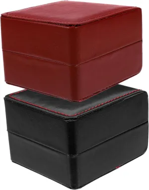 Watch Storage Box Elegant mode unsafe Pu Jewelry Display Case Organizer for Watches Jewelry for Home Travel VALICLUD 2pcs 