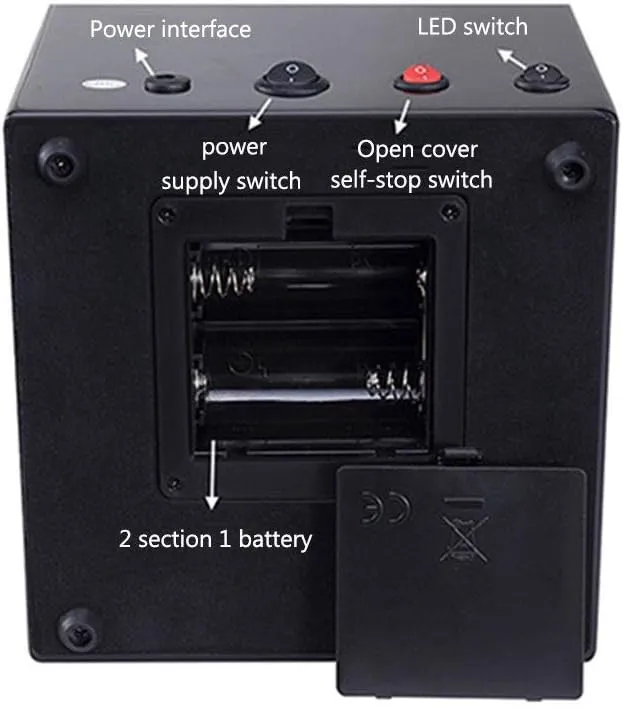 Watch Winder Watch Winder Automatic Watch Winder Box for buckle float frank 2 Watches with LED Light Display Box Storage Case 5 Rotation Modes 