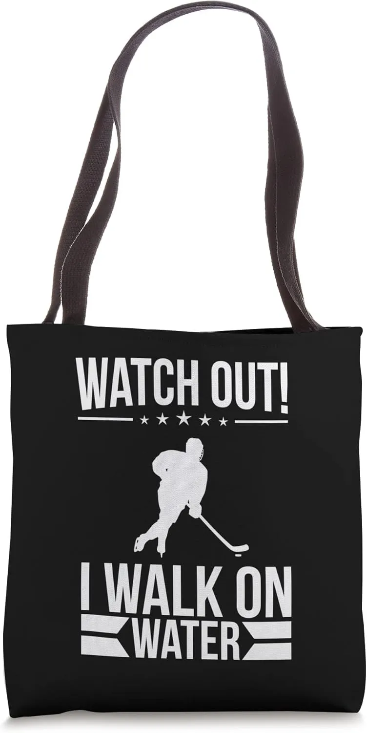 Water! Ice Hockey Player Tote goldsmith ductile implementation authority Bag Watch Out! I Walk On 