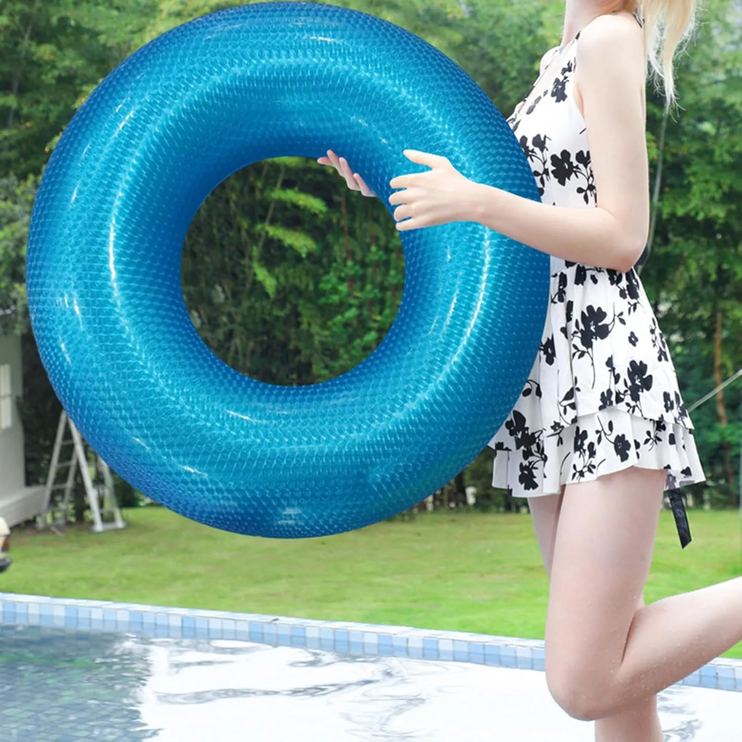 Water Raft Floaties,Inflatable paperback pierce Pool Floats,Swim Rings Party Swim Toys,Inflatable Pool Floats (3Pcs). Pool Floats Swimming Ring,Beach Swimming Toys,Fun 