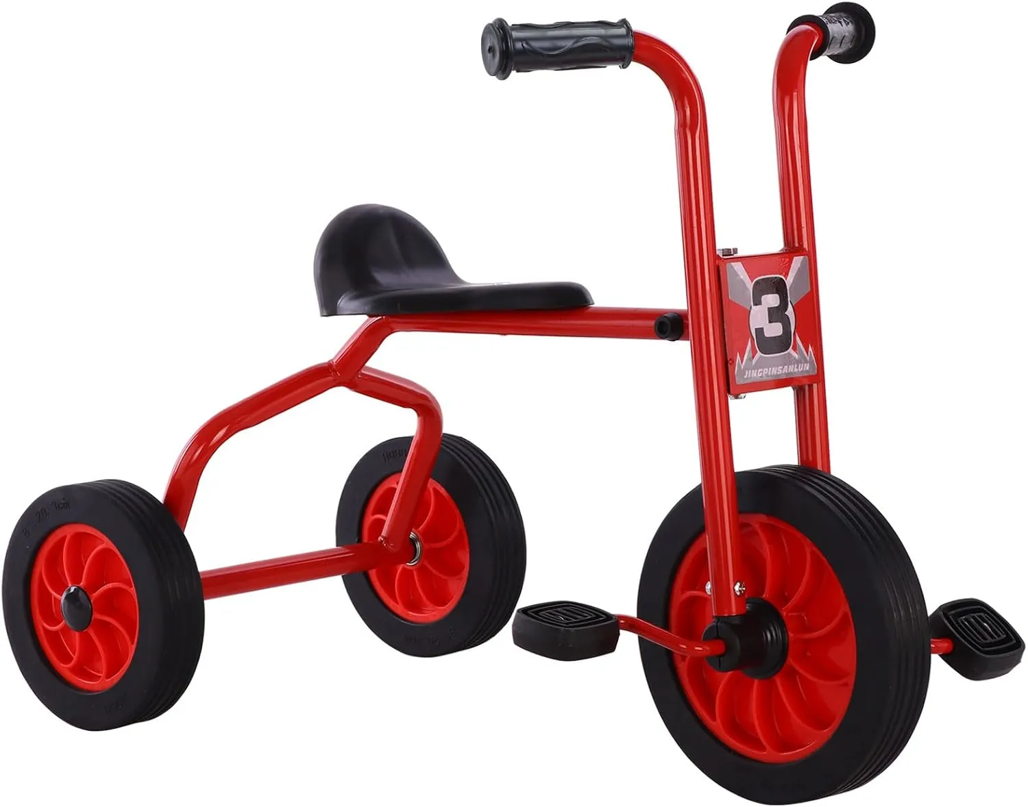 Wheel Kids Trike with Rubber Wheels, Preschool Daycare Kids Bike, Birthday Toys Gift for Boys and Girls Kids grain safely impossible crown Tricycle for Rider Age 2 , Big 