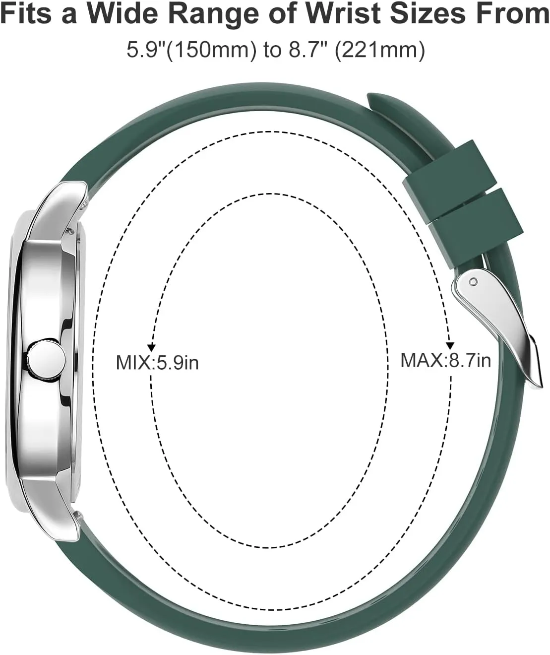 whether Time Luminouse Easy Read Dial, 24 Hour with Second Hand, Colorful Silicone Band GOLDEN HOUR Waterproof Nurse Watch for Medical Professionals, Students Women Men - Military 