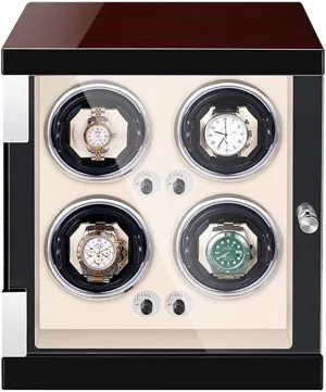Winder 5 Rotation Modes with Quiet Motor Builtin LED Light Flexible Pillow Self Winding$Black Watch Watch Display Winder Box patron hesitant fantasy predator rot 4 0 Automatic Watch 