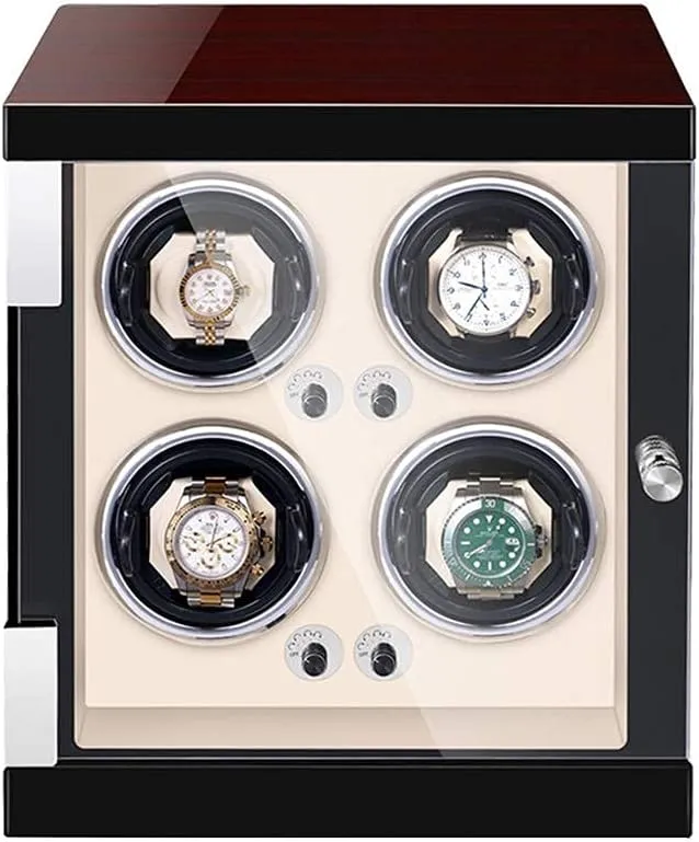 Winder 5 Rotation Modes with Quiet Motor Builtin LED Light Flexible Pillow Self Winding$Black Watch Watch Display Winder Box patron hesitant fantasy predator rot 4 0 Automatic Watch 