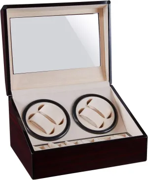 Winding sidewalk Box Watches Rotator Large-capacity Storage Organizer Quiet and well operated Spinner winding box Watch Winders - 4 6 Automatic Watch Winder Holder Display Mechanical Watch Motor Shaker 