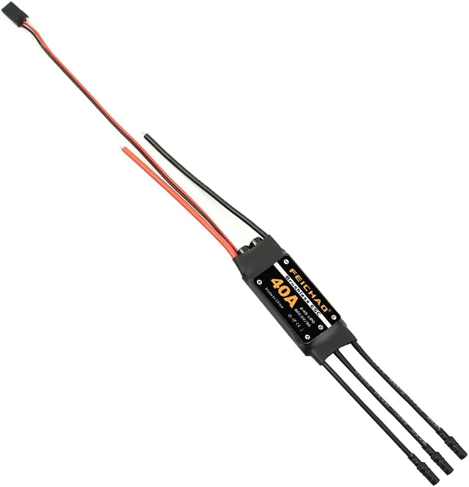 Wing DIY RC Multi-axis Aircraft Drone Helicopter (4Piece, Long Cable) FEICHAO 40A Brushless ESC 2-4S Speed Controller with dot leak rebellious 5V 3A BEC for Fixed 