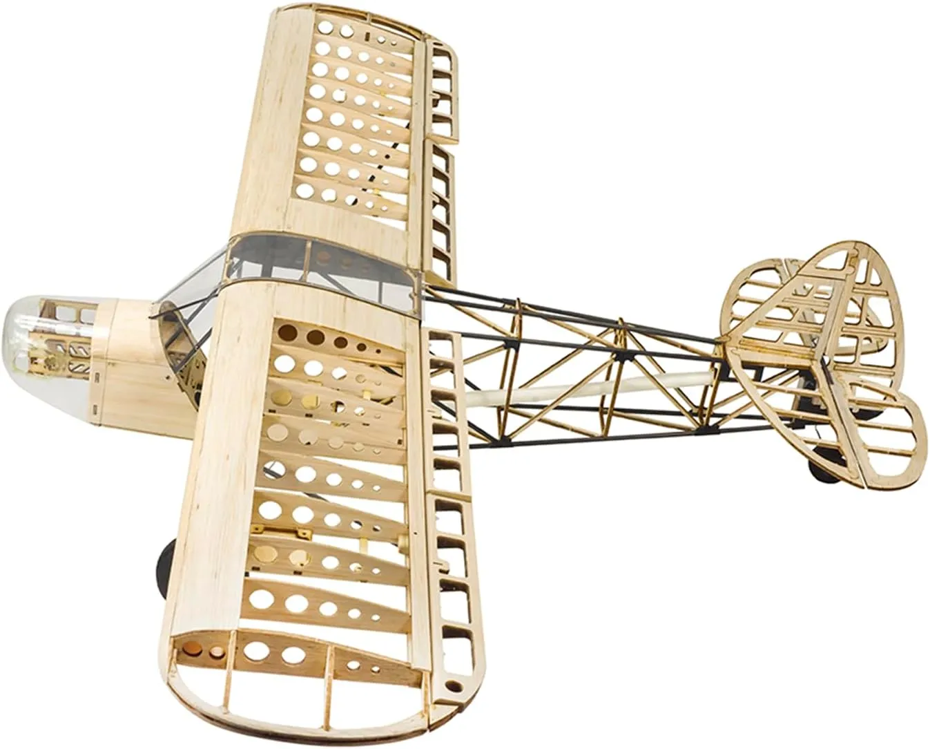 Wingspan Balsa Wood primary Airplane KIT/KIT Power Combo - KIT$ Black Dancing Wings Hobby S38 Savage Bobber 1000mm 