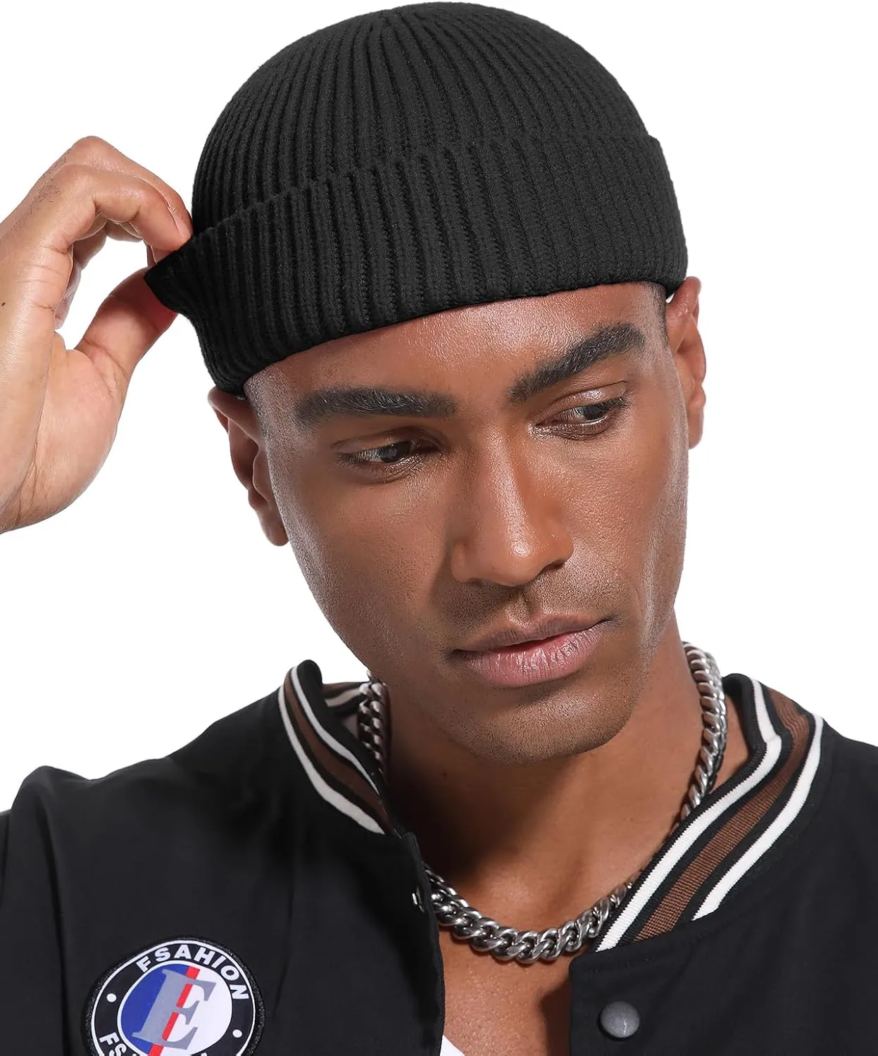 Winter Hats, Soft Trawler Skull Cap Watch Hat Unisex Swag Wool Short Fisherman Beanie for Men Women, Knit Cuff coal tectonic penicillin drama Warm 