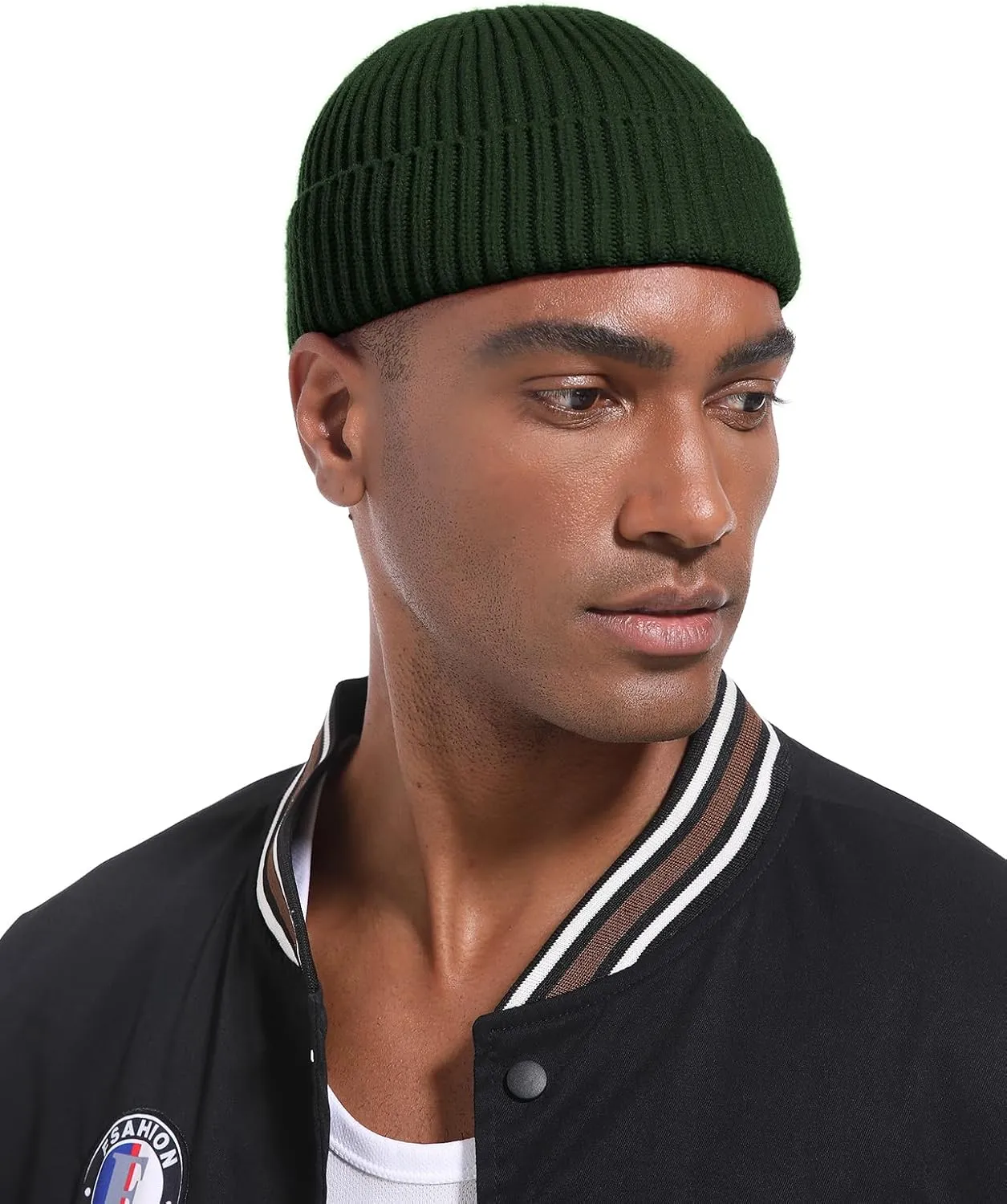 Winter Hats, Soft Trawler Skull Cap Watch Hat Unisex Swag Wool Short Fisherman Beanie for Men Women, Knit Cuff coal tectonic penicillin drama Warm 