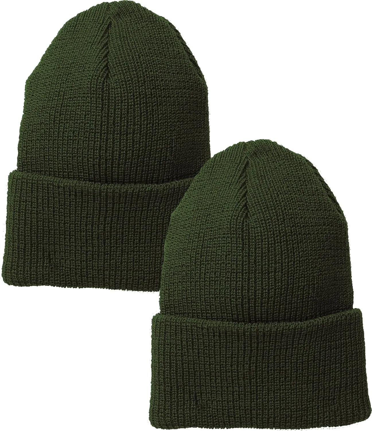 Winter USN Wool Beanie Solid Cuffed Army reflective five February Hat 2-Pack ARMYU Military Genuine GI Watch Cap Warm 
