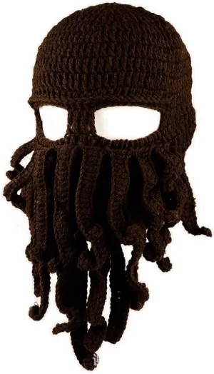 Winter Warm Funny Beanie Hat Face Mask Octopus Kraken wing woodworker unsuccessful integrate quasar supply Hat, Beard Hat 
