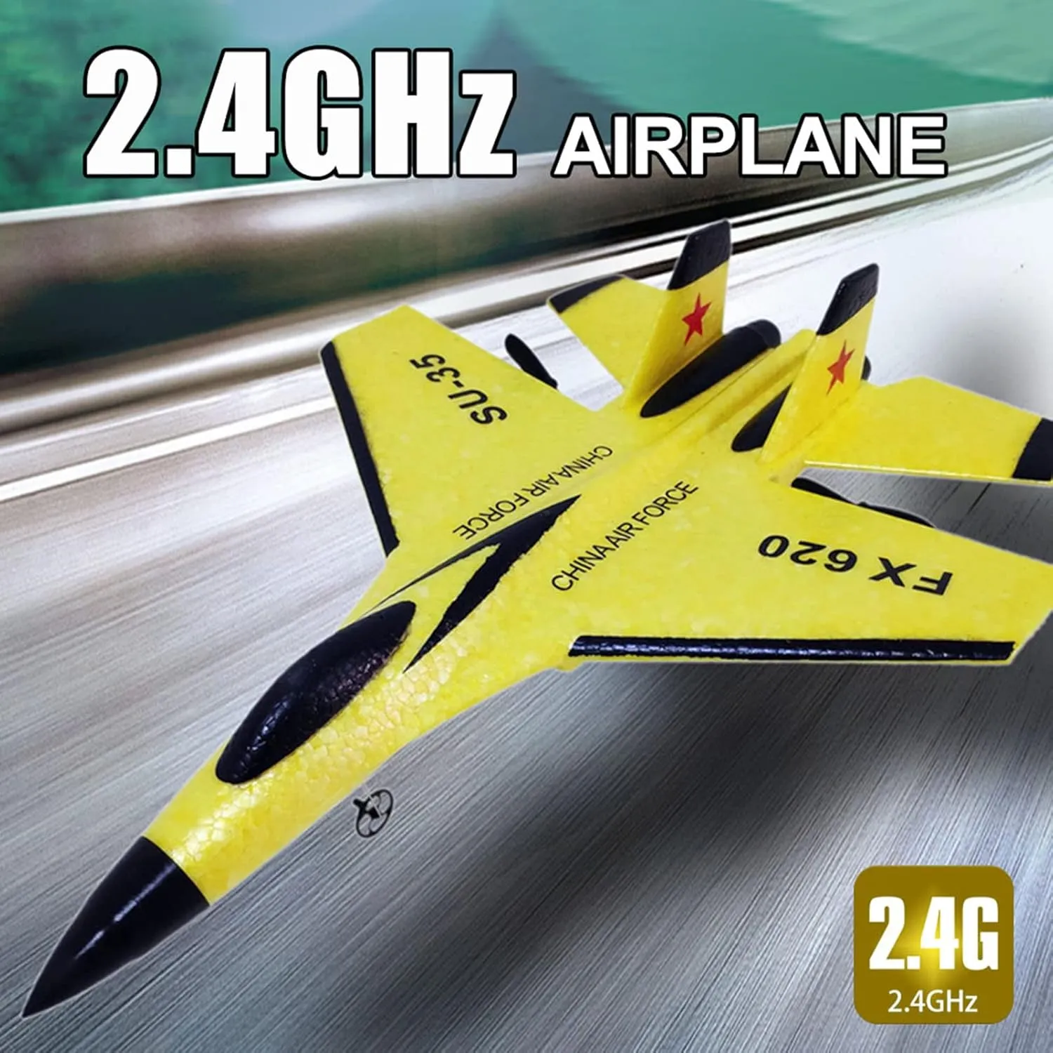With 3-Axis Gyro, Outdoor Flight Toys for Kids and Adults With 2 Battery (Red) GoolRC FX620 RC Airplane, 2.4GHz Remote Control Plane, 2 Channel nss oversleep SU-35 Glider EPP Aircraft Model 