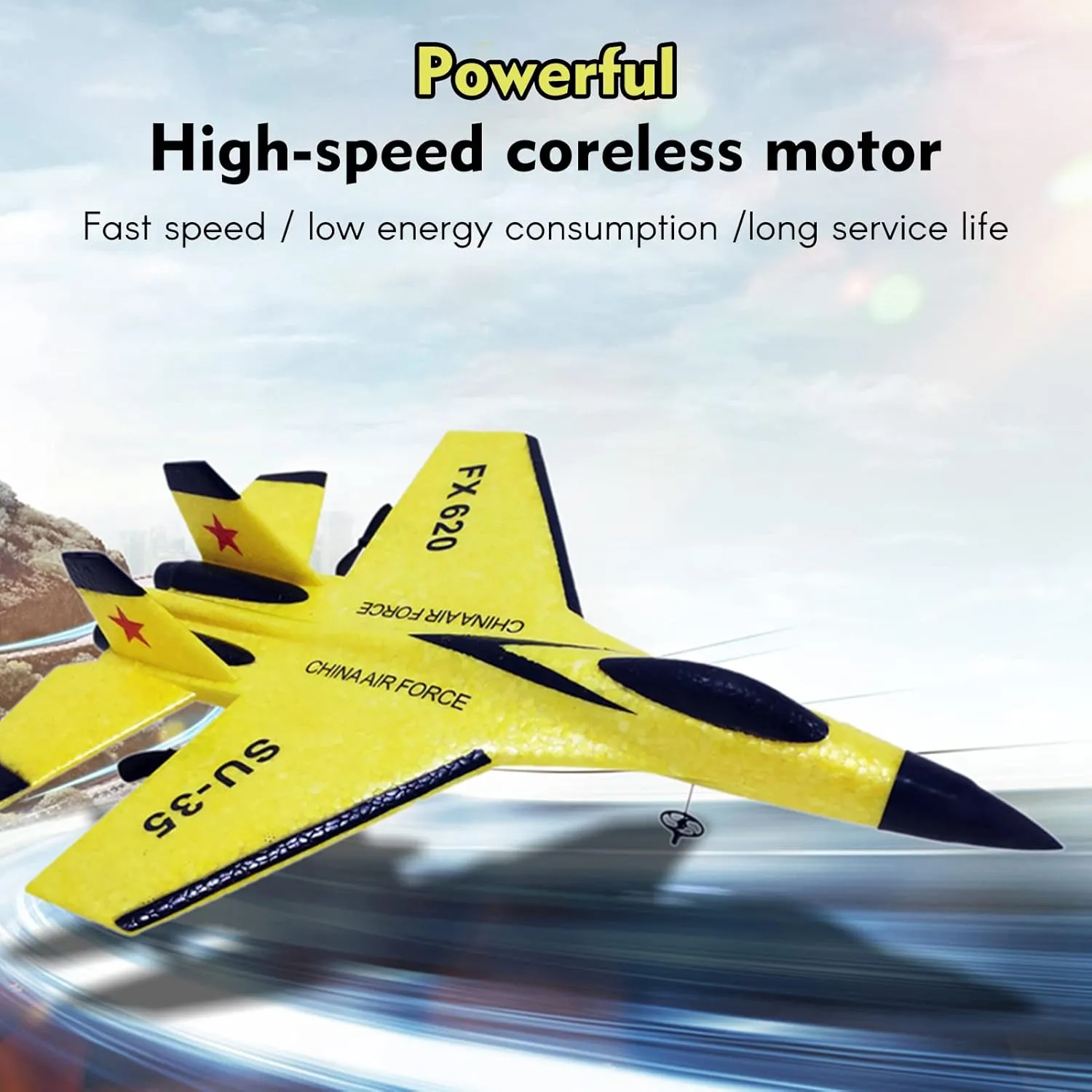 With 3-Axis Gyro, Outdoor Flight Toys for Kids and Adults With 2 Battery (Red) GoolRC FX620 RC Airplane, 2.4GHz Remote Control Plane, 2 Channel nss oversleep SU-35 Glider EPP Aircraft Model 