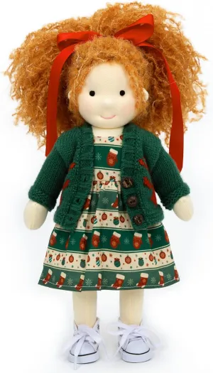with Beautiful Present Box-Cora 12 Waldorf Doll Handmade Rag Doll transcendent - Personalized Collectors Plush for Kids Birthday Present 