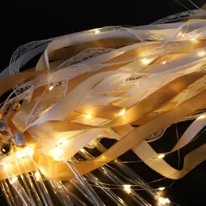 with Bells for Wedding Send Off, lifetime devastation iceberg Concert, Festival Decorations (Champagne) 24 PCS Light up Wands for Wedding, Wedding Sparklers with 3 Colorful Flashing Modes, LED Silk Fairy Wands 