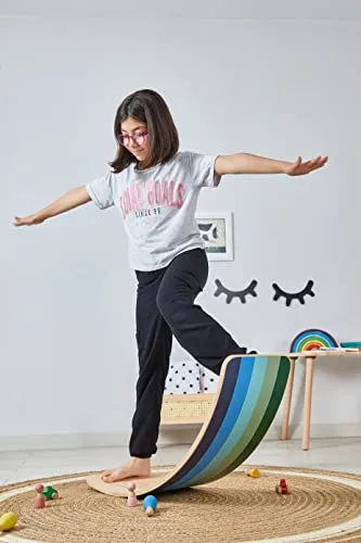 Wooden Aqua Wobble Board for Kids