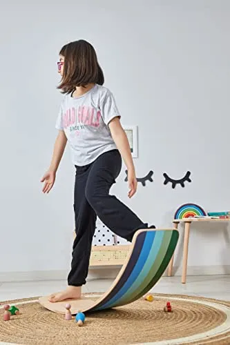 Wooden Aqua Wobble Board for Kids