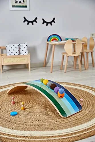 Wooden Aqua Wobble Board for Kids