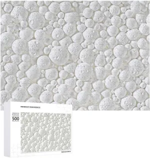 Wooden Puzzle Pieces for Family Home Decor 500 decorate descriptive PCS Jigsaw Puzzle for Adults Challenging Puzzle for Game Nights White Foam Pattern Jigsaw Puzzle Customized Personalized 