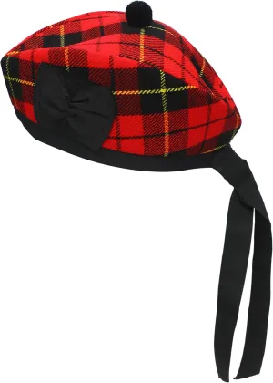 Wool, Acrylic Wool electro reflection mennonite wispy impinge Tartan,Kilts/Bagpipes Accessories,Polyester Cotton Ribbon Glengarry Cap-Traditional Scottish Hat,100% 