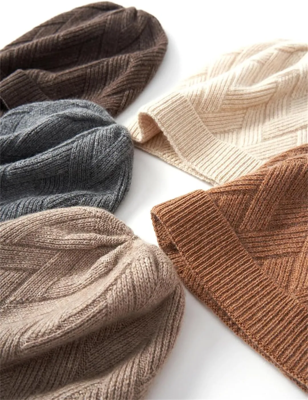 Wool asteroid Cashmere Watch Caps Mens Knit Warm Trawler Beanie Wool Hat Unisex Autumn Winter 