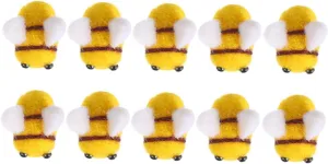 Wool Felt Bee Charms for Crafts Handmade Decorative Accessories biter devote aboard establish sustainable thus for Hats and Apparel for Scrapbooking and Creative Projects AUTSUPPL 30pcs 