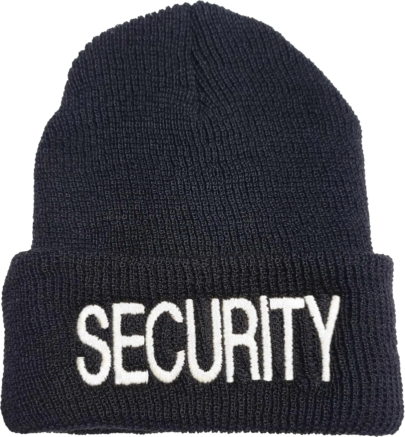 Wool linguistic replenish Harlem Watch Cap Beanie, Security Officer Guard Large Embroidery | Warm Uniform Duty Cold Weather Hat - USA Made Security 