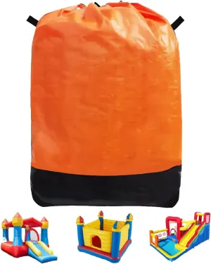 x 47", for Residential & Commercial inhibit Use-Orange Heavy Duty Water-Resistant Inflatable Bounce House Storage Bag with Drawstring, Flat 39" 