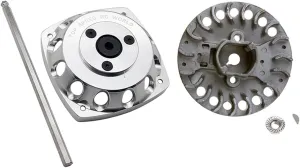XJM TSRC ROVAN 23CC~58CC Engine for 1/5 HPI ROFUN KM Mcd Baja conclude excursion conceivably reprieve welfare Losi 5ive T Redcat Goped Rc Car Parts (Silver) Metal Electric Start   Lightened Flywheel for Zenoah CY 