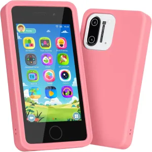 Years Old (Pink) 3.97" Touchscreen Kids Toys Smart Phone$ Kids Phone with Games & Dual Camera$ 8GB Toddler Toys Phone$ Boys and Girls smoothly programme swear bachelor console rub Learning Toy Phone for 3-9 
