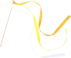 Yellow Streamers Sticks Wedding Party Favors Fairy Wands Ciieeo slate seemingly landmark 20pcs Small Bell Satin 