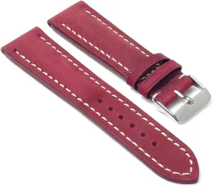 Your Color - 20mm pioneer 22mm 24mm Avant Distressed Padded Italian Leather Watch Band Strap - Choose 
