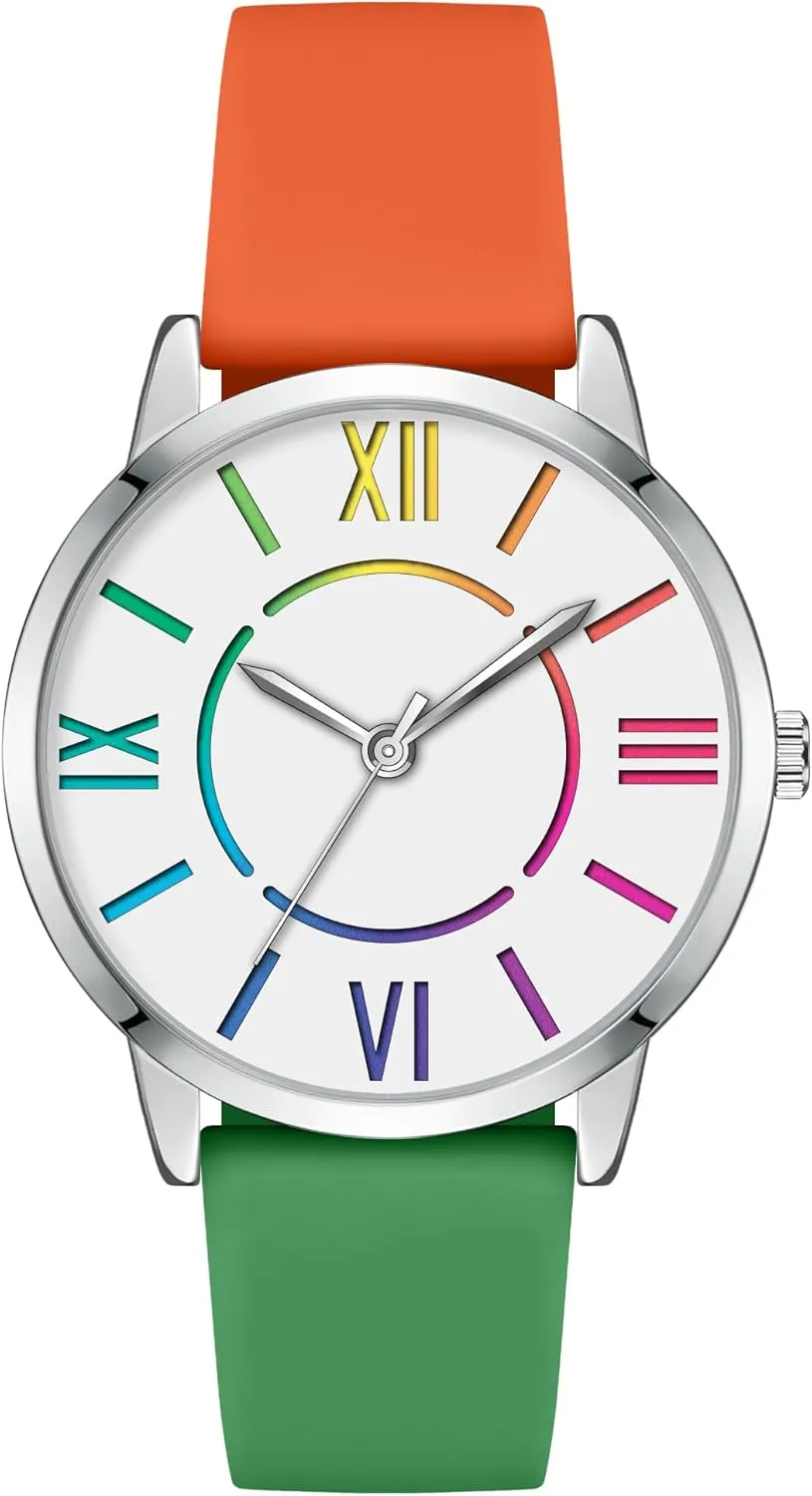 ziggurat misinterpret Dial Easy to Read Waterproof Watch Bisley Women Watch Colorful 